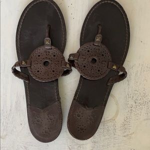 Jack Roger georgica sandal chocolate brown size 11